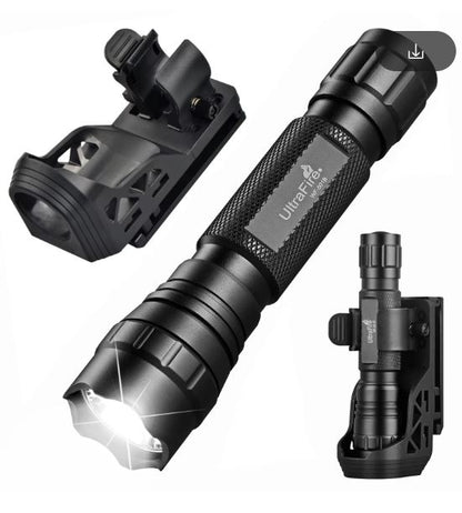 UltraFire WF-501B Tactical Flashlight – 1200 Lumen LED Police Torch, Rechargeable Military Lamp for Duty Belt