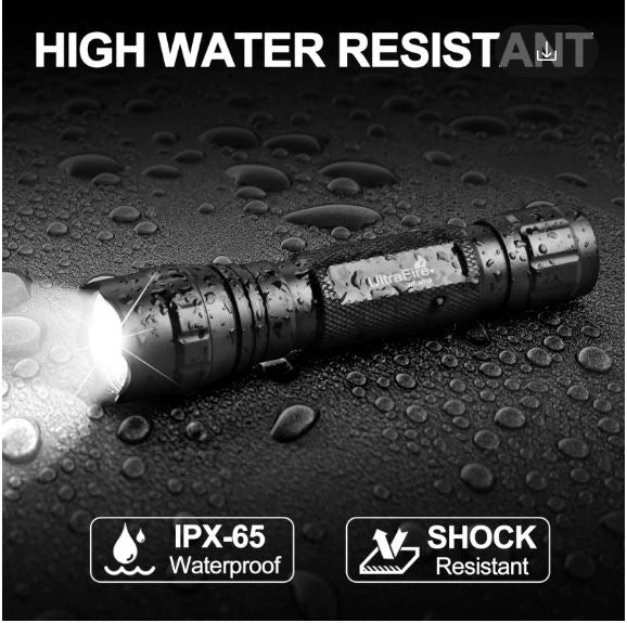 UltraFire WF-501B Tactical Flashlight – 1200 Lumen LED Police Torch, Rechargeable Military Lamp for Duty Belt