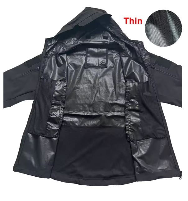 Military Shark Skin Soft Shell Jacket for Men – Tactical, Windproof, Waterproof, Army Combat, Hooded Bomber Coat