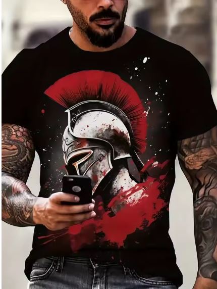 Men's Spartan Warrior Graphic T-Shirt