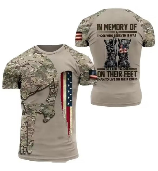 "In Memory Of" Tactical Patriotic T-Shirt