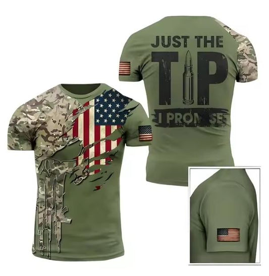 Patriotic Tactical T-Shirt - "Just the Tip" Edition